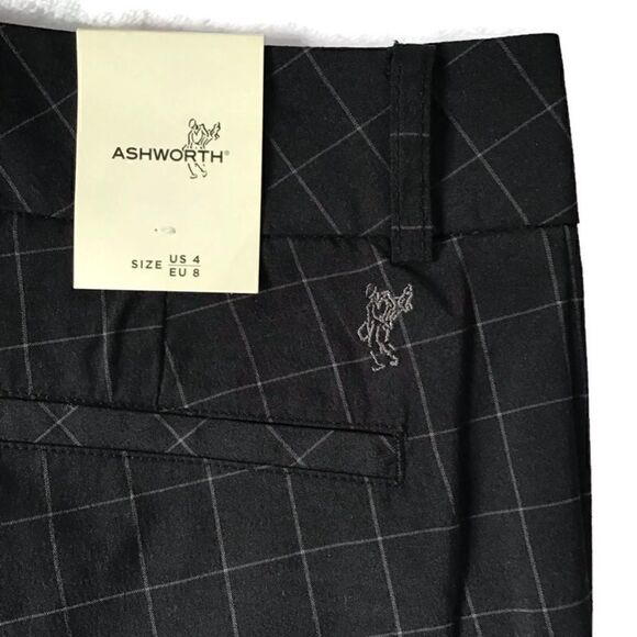 Ashworth Windowpane Golf Capri Pants - Picture 5 of 6